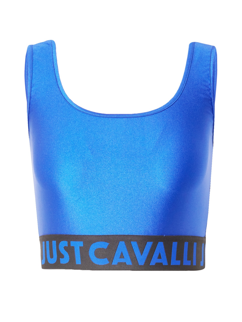 Just Cavalli Top  albastru regal / negru