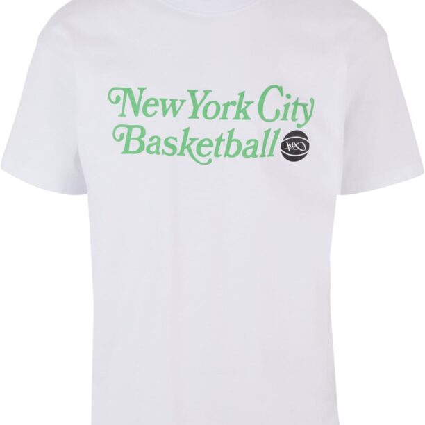 K1X Tricou 'NYC BB'  verde deschis / negru / alb