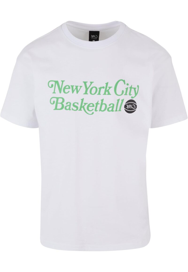 K1X Tricou 'NYC BB'  verde deschis / negru / alb