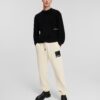 KARL LAGERFELD JEANS Pantaloni  negru / alb lână