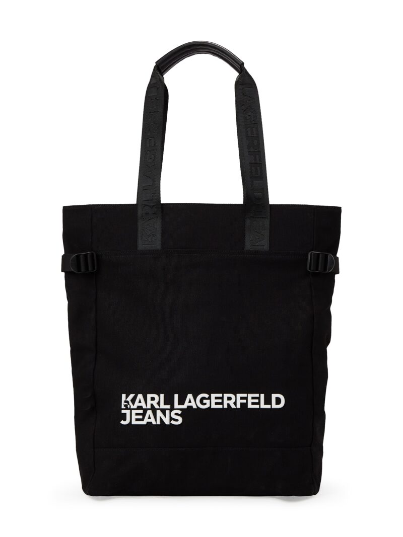 KARL LAGERFELD JEANS Plase de cumpărături 'Utility'  negru / alb