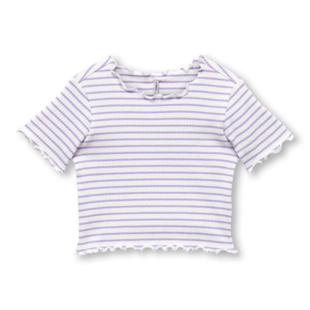 KIDS MINI GIRL Tricou 'Gila'  mov deschis / alb