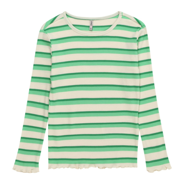 KIDS ONLY Tricou 'Evig'  bej / verde stuf / verde deschis