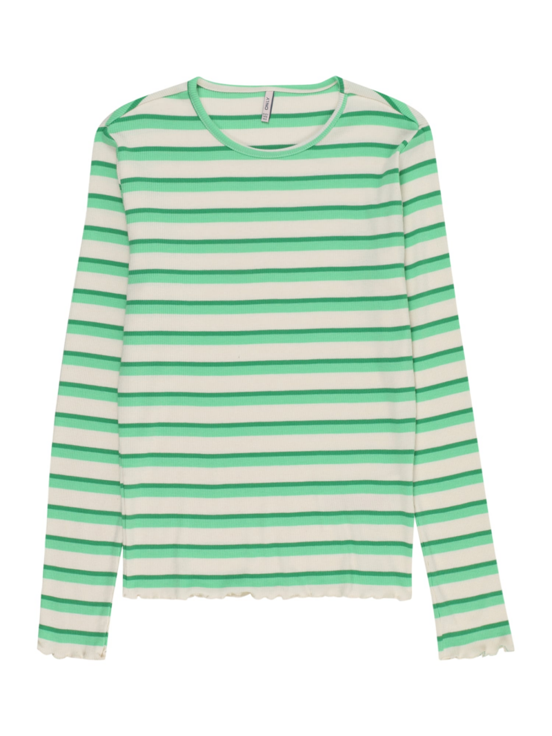 KIDS ONLY Tricou 'KOGEvig'  verde / verde jad / alb