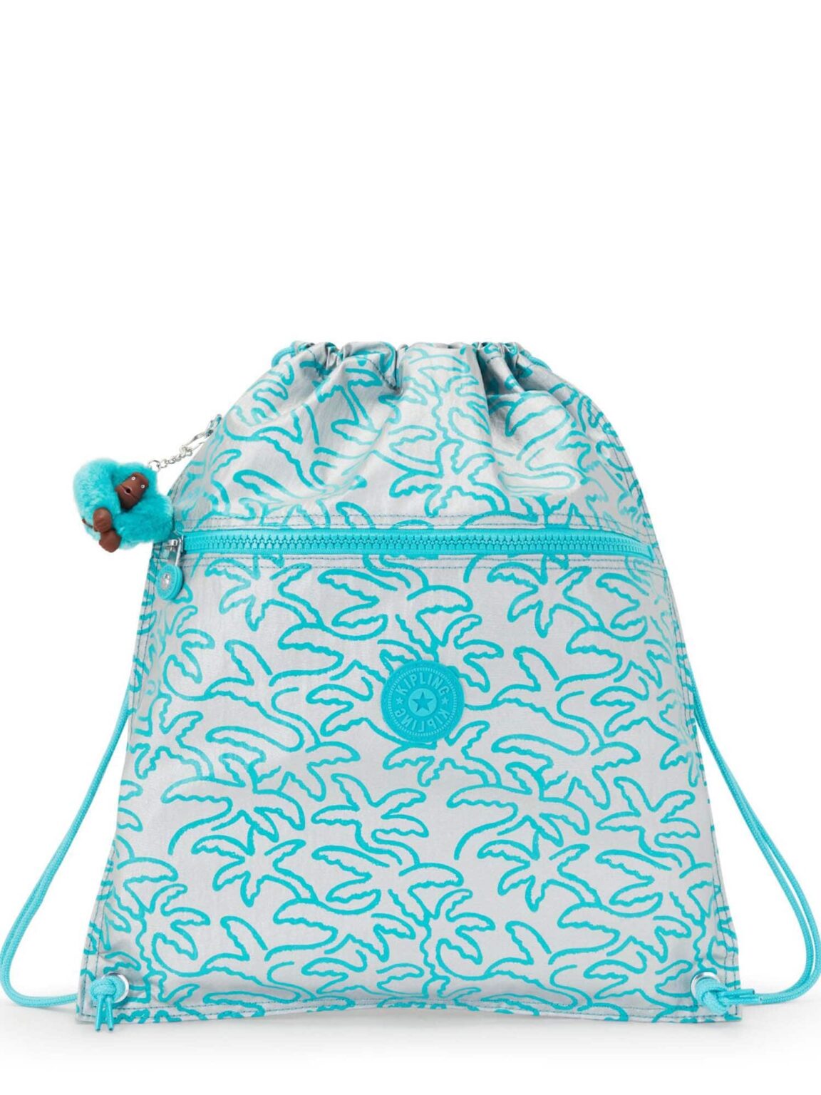 KIPLING Ghiozdan sac 'Supertaboo'  cyan / argintiu