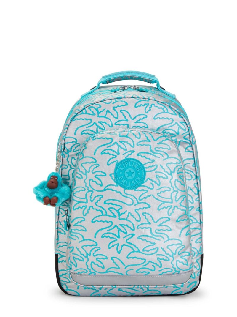 KIPLING Rucsac 'Class Room'  cyan / argintiu