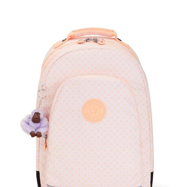 KIPLING Rucsac 'Class Room'  mov pastel / roz pudră / alb natural