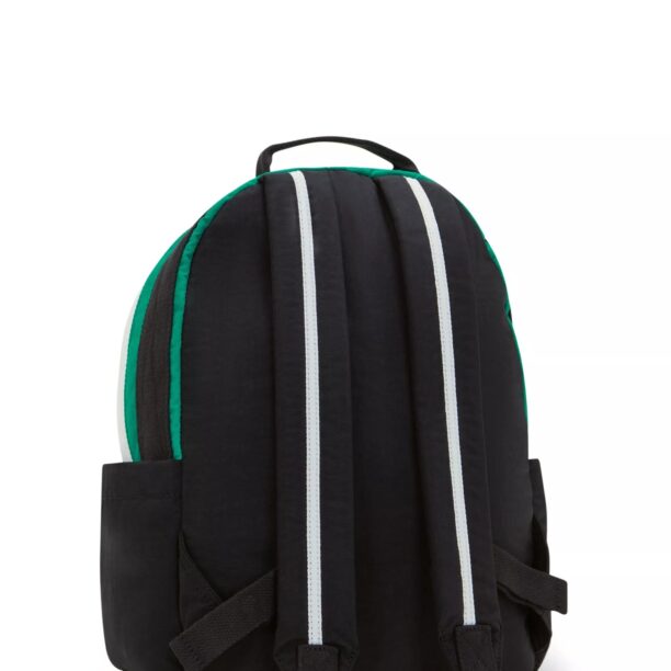 KIPLING Rucsac 'Damie M'  verde închis / negru / alb