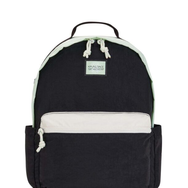 KIPLING Rucsac 'Damien'  verde deschis / negru / alb