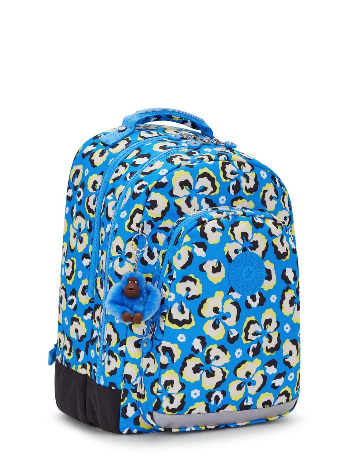 KIPLING Rucsac  azur / galben / negru / alb