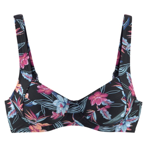 KangaROOS Sutien costum de baie  albastru deschis / portocaliu piersică / fucsia / negru