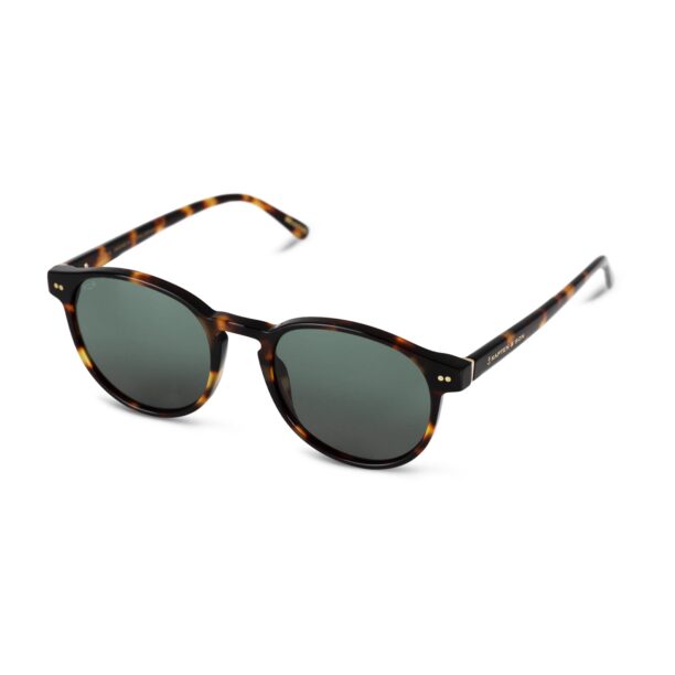 Kapten & Son Ochelari de soare 'Marais Large Tortoise Green'  maro caramel / auriu / verde stuf / negru