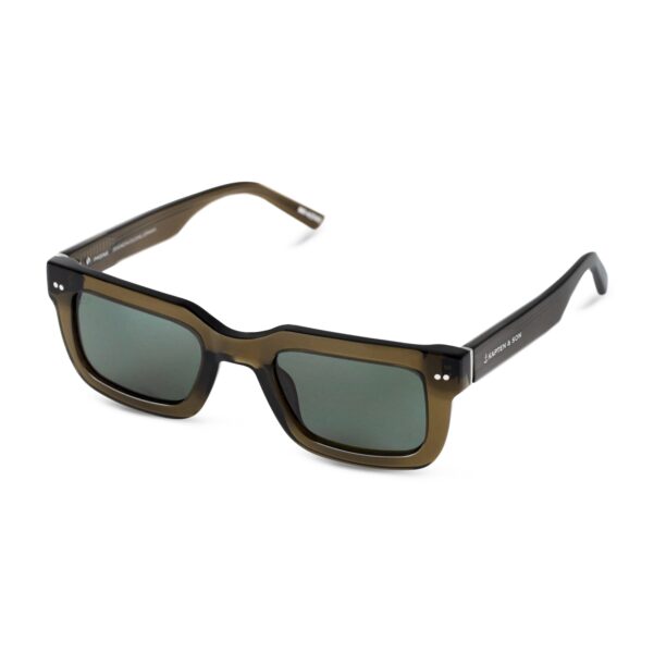 Kapten & Son Ochelari de soare 'Phoenix Transparent Olive Green'  oliv / alb