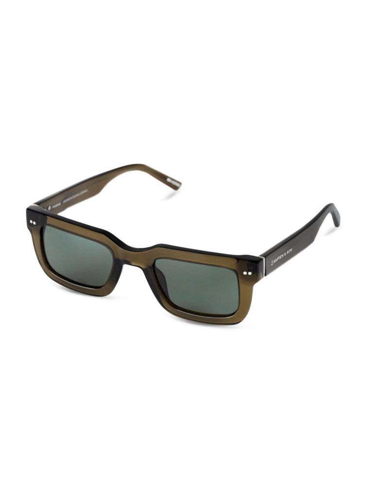 Kapten & Son Ochelari de soare 'Phoenix Transparent Olive Green'  oliv / alb