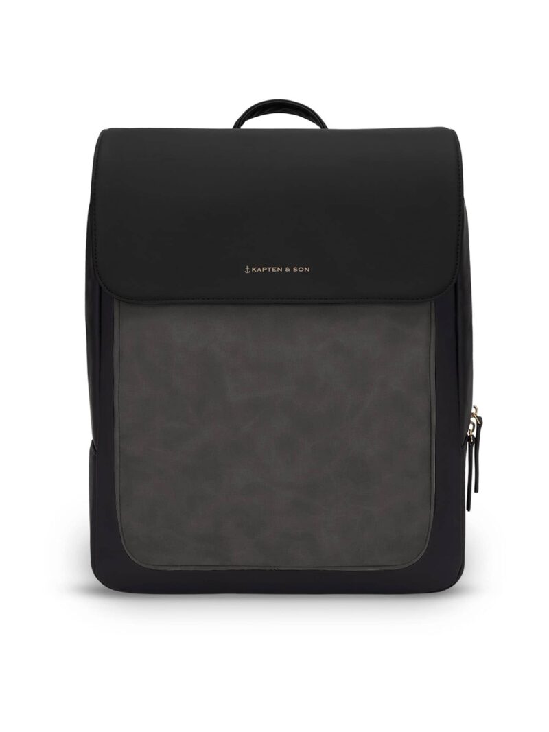 Kapten & Son Rucsac 'Tromso All Black'  gri grafit / negru