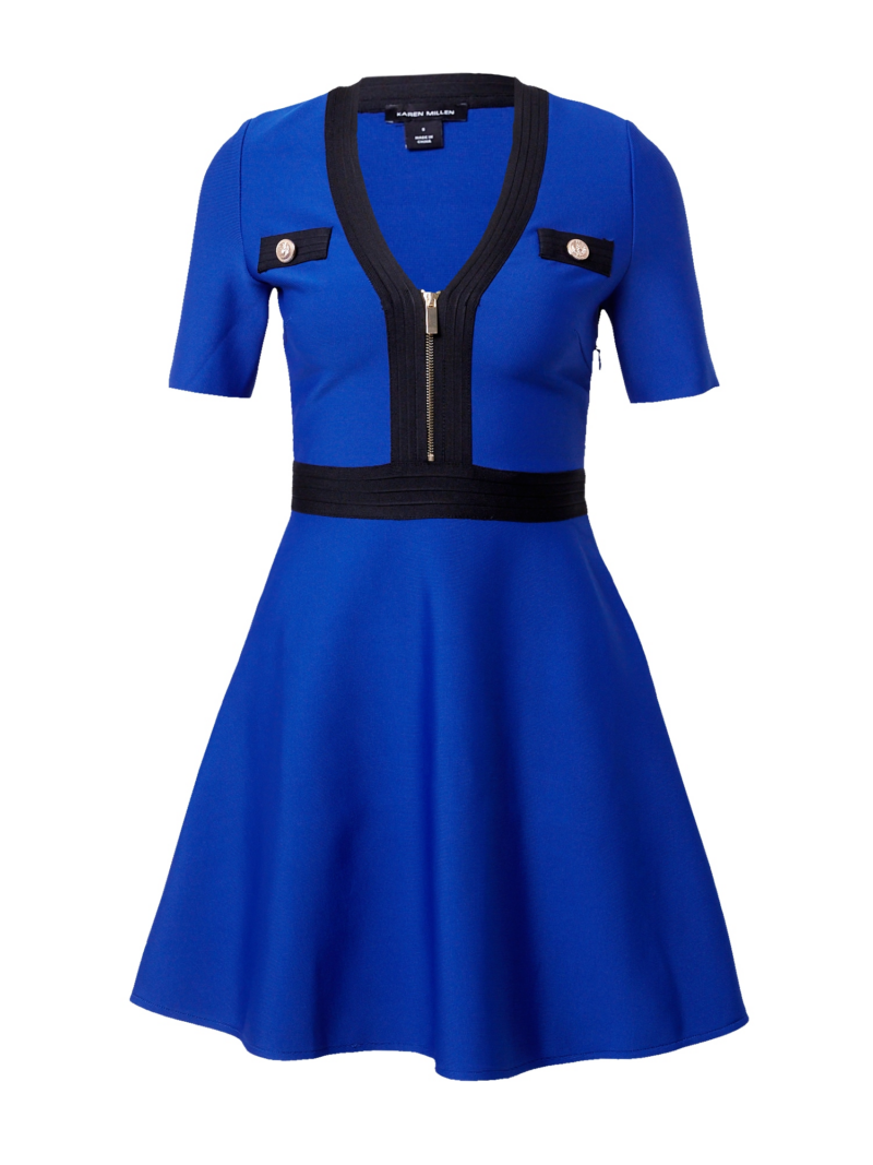 Karen Millen Rochie  albastru cobalt / negru