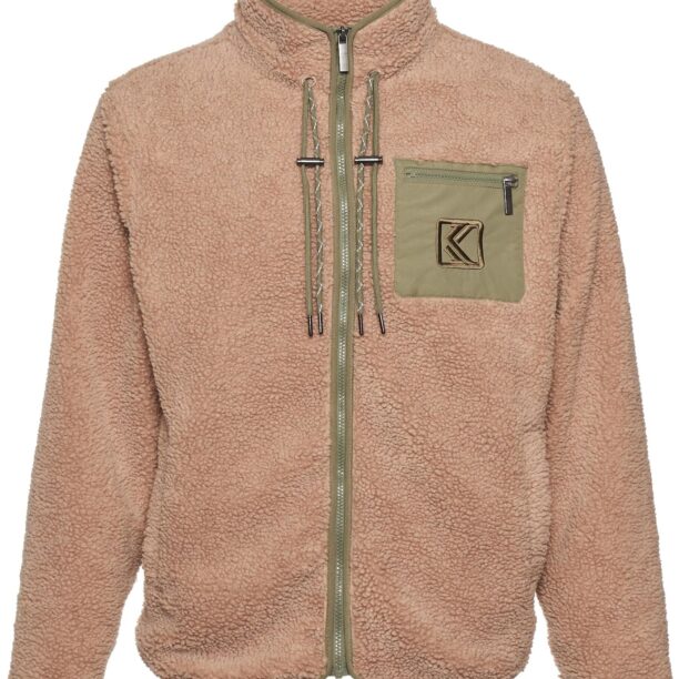 Karl Kani Jachetă  fleece  culoarea pielii / oliv