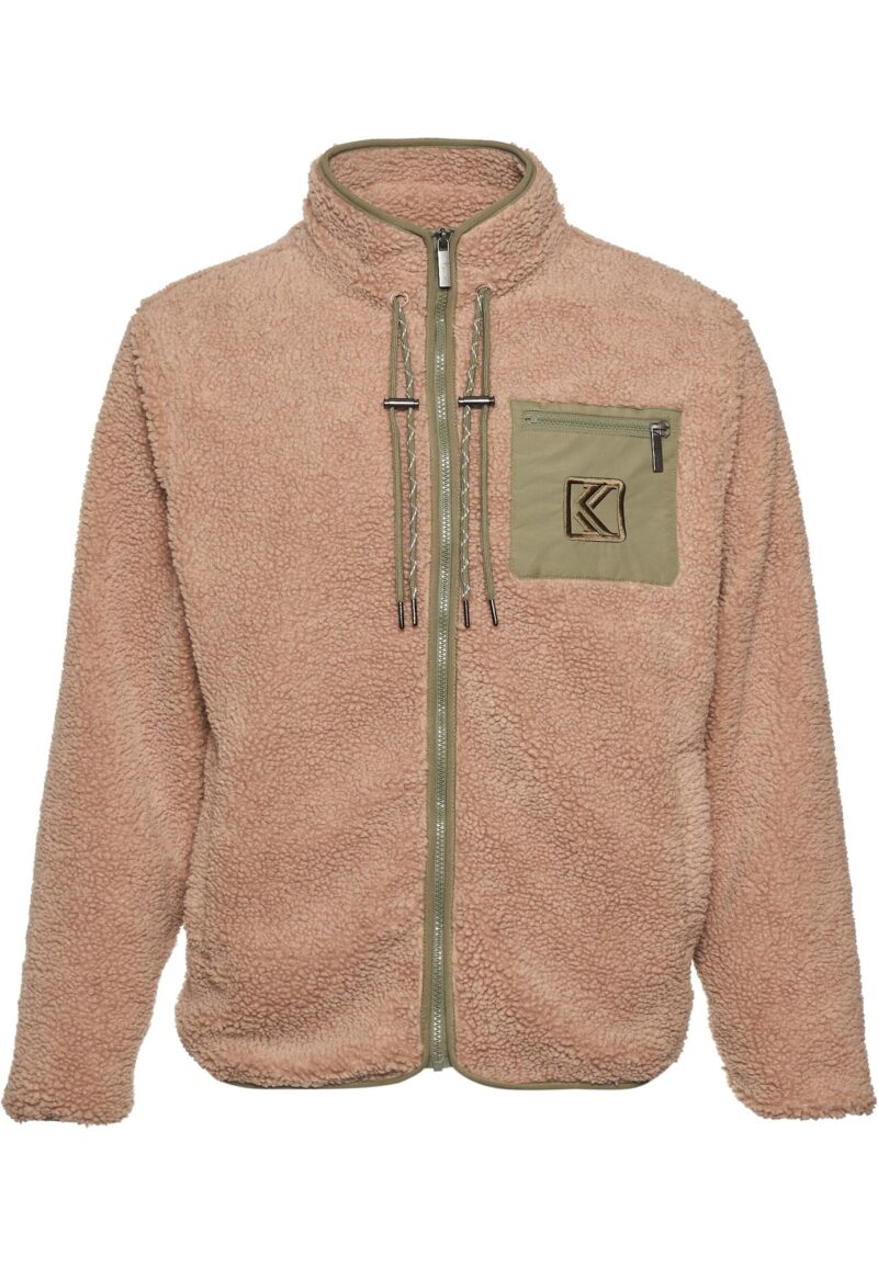 Karl Kani Jachetă  fleece  culoarea pielii / oliv