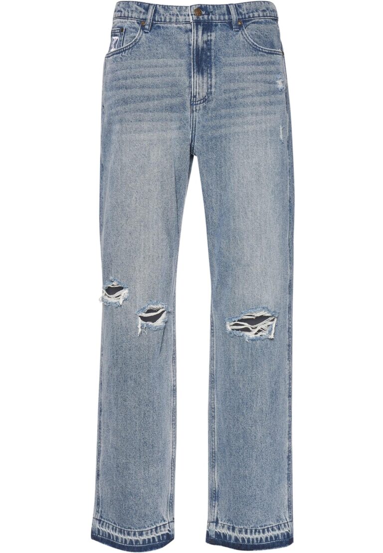 Karl Kani Jeans  albastru denim / alb