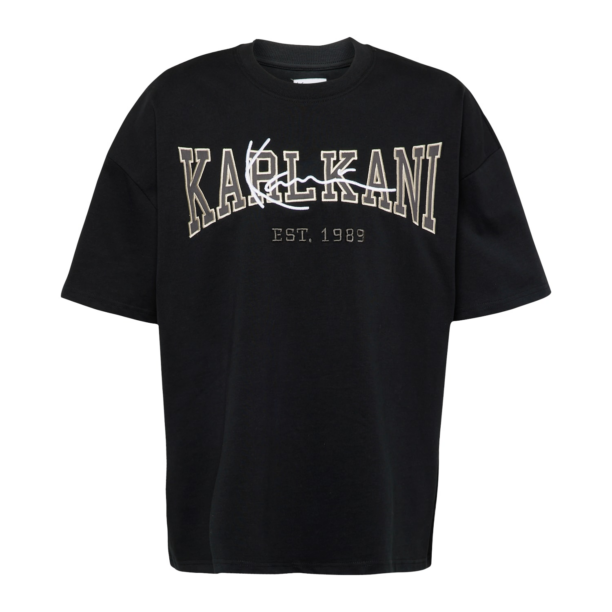 Karl Kani Tricou 'College Signature Heavy'  gri / negru / alb