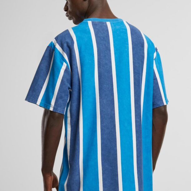 Original Karl Kani Tricou  albastru / albastru aqua / alb