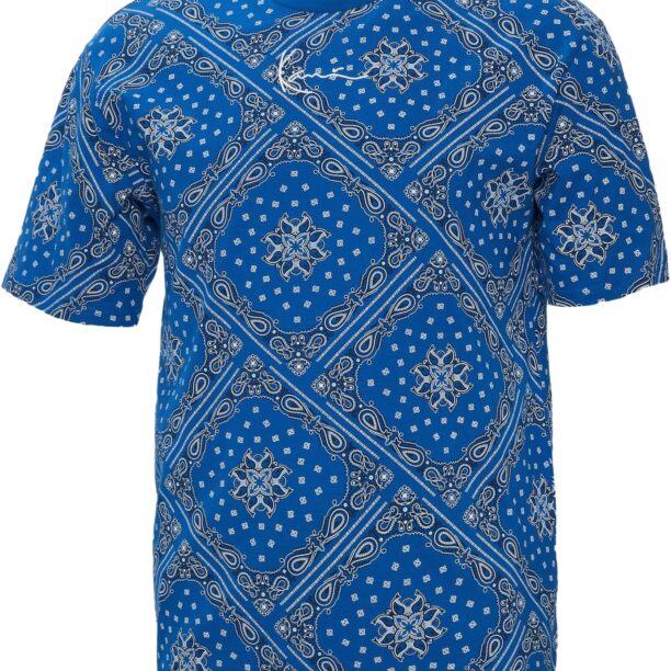 Karl Kani Tricou  albastru / bleumarin / alb