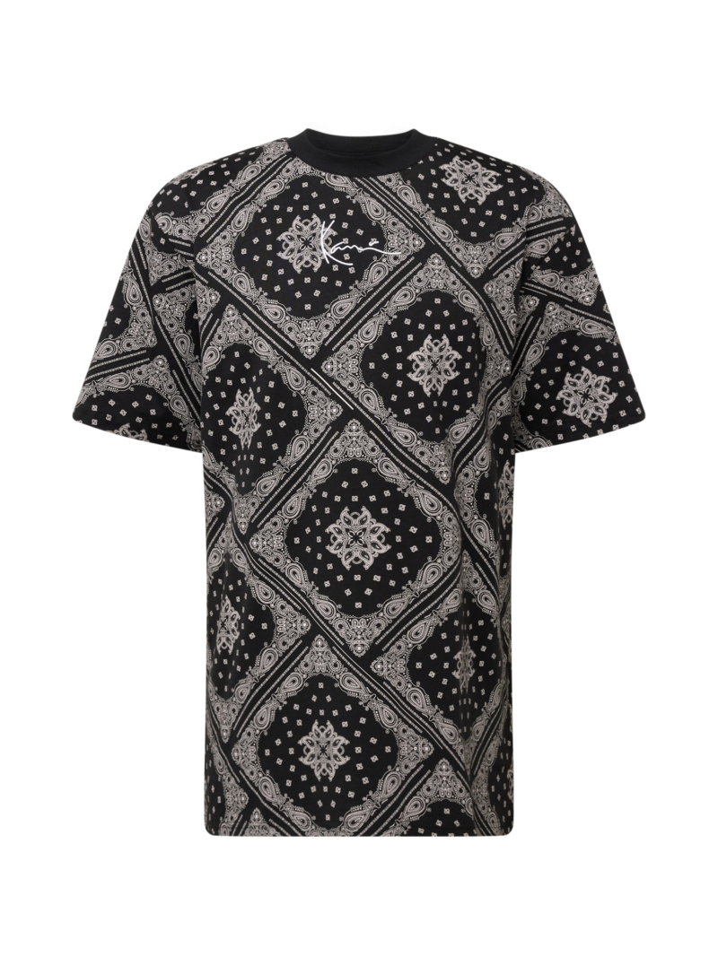 Karl Kani Tricou  gri / negru / alb