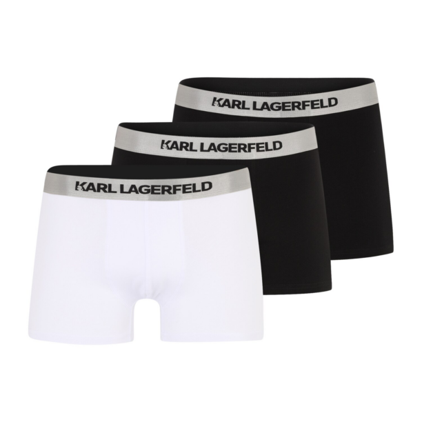 Karl Lagerfeld Boxeri  gri / negru / alb