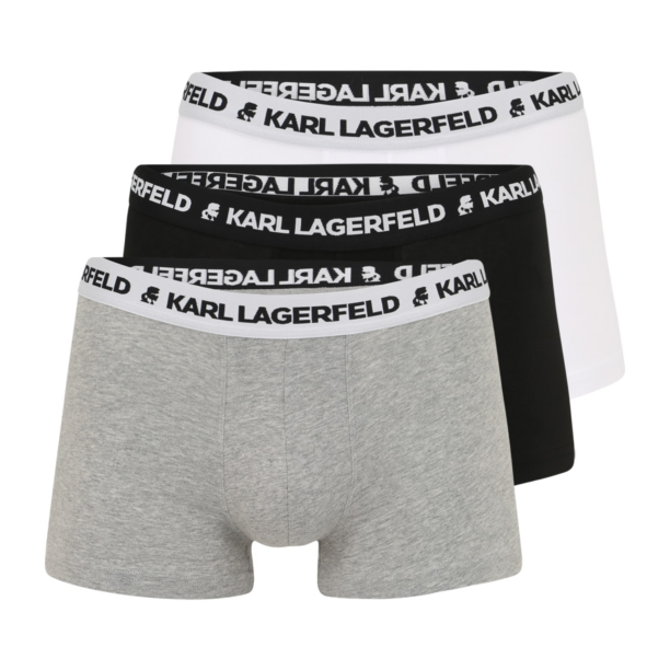 Karl Lagerfeld Boxeri  gri / negru / alb