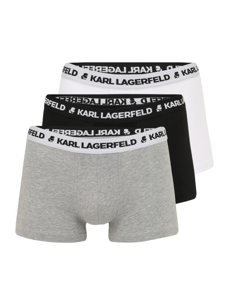 Karl Lagerfeld Boxeri  gri / negru / alb