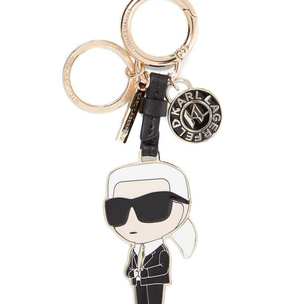 Karl Lagerfeld Breloc ' Ikonik 2.0 '  bej / auriu / negru / alb