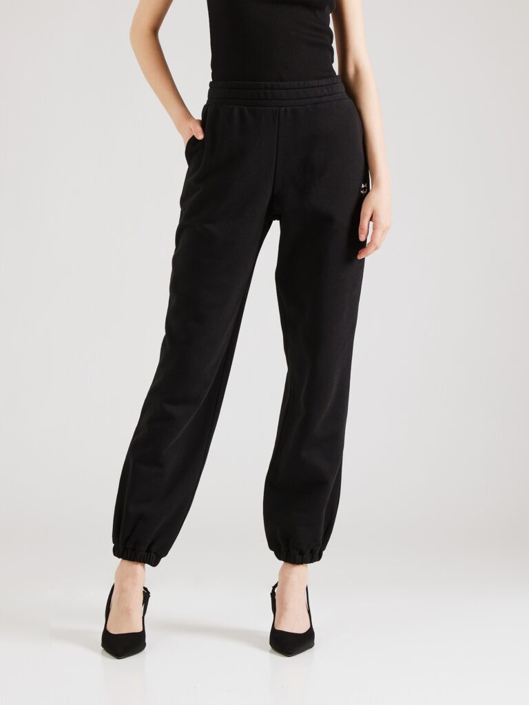 Karl Lagerfeld Pantaloni 'Ikonik 2.0 chouptt'  negru / alb