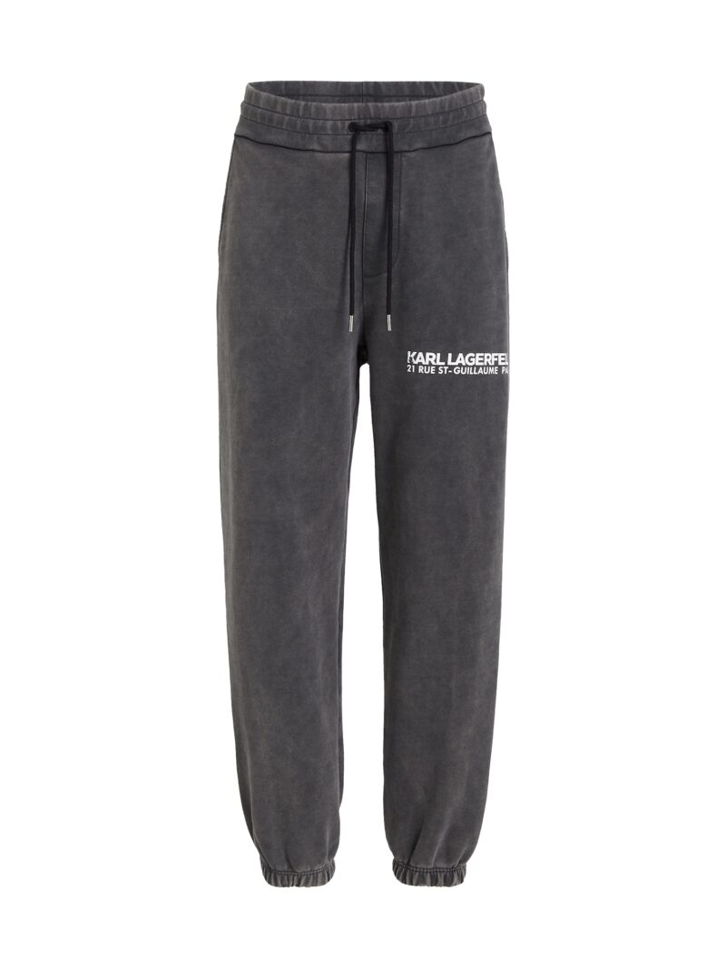 Karl Lagerfeld Pantaloni  negru / alb