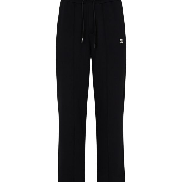 Karl Lagerfeld Pantaloni  negru / alb