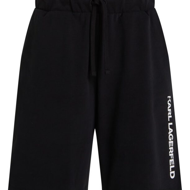 Karl Lagerfeld Pijama scurtă  negru / alb