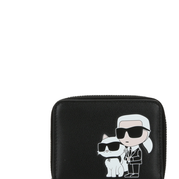 Karl Lagerfeld Portofel 'Ikonik 2.0'  culoarea pielii / negru / alb