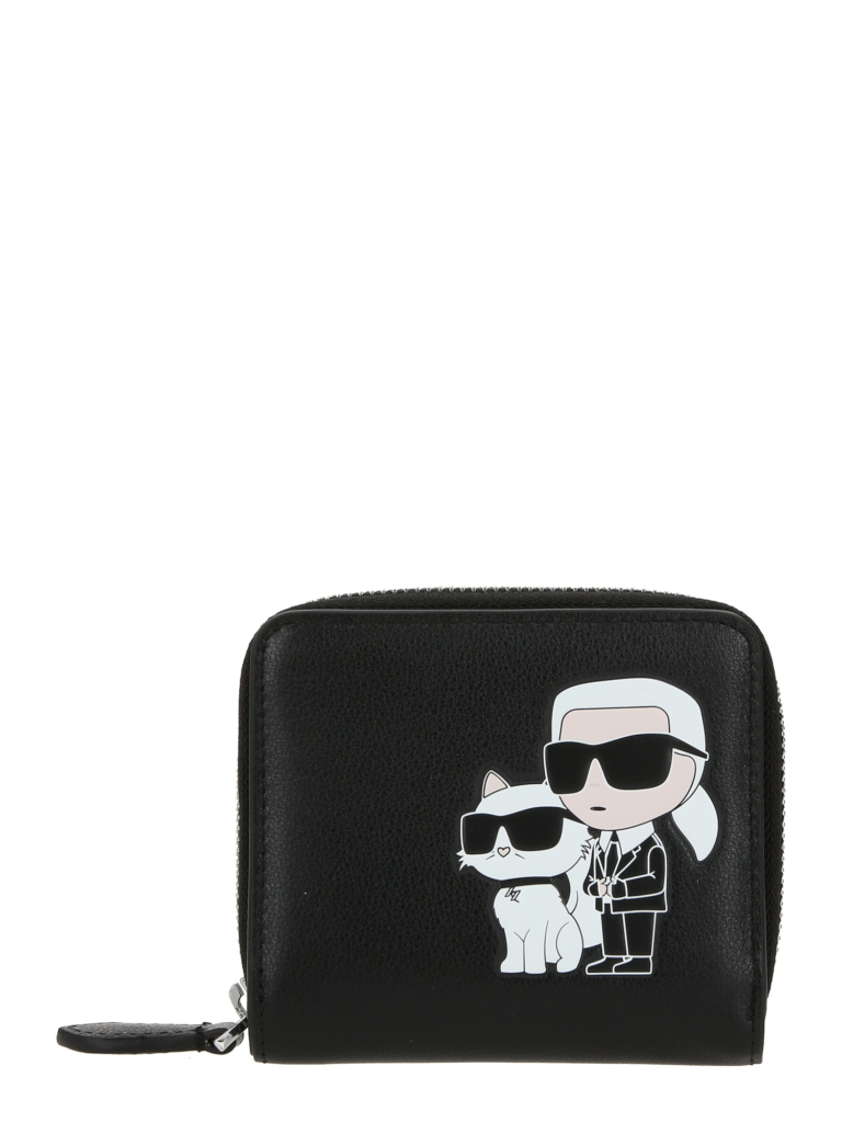 Karl Lagerfeld Portofel 'Ikonik 2.0'  culoarea pielii / negru / alb