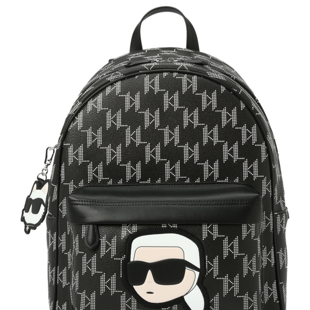 Karl Lagerfeld Rucsac 'Ikonik 2.0'  bej / gri / negru / alb