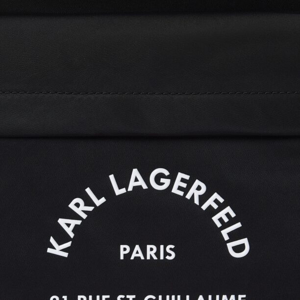 Karl Lagerfeld Rucsac 'Rue St-Guillaume'  negru / alb preţ