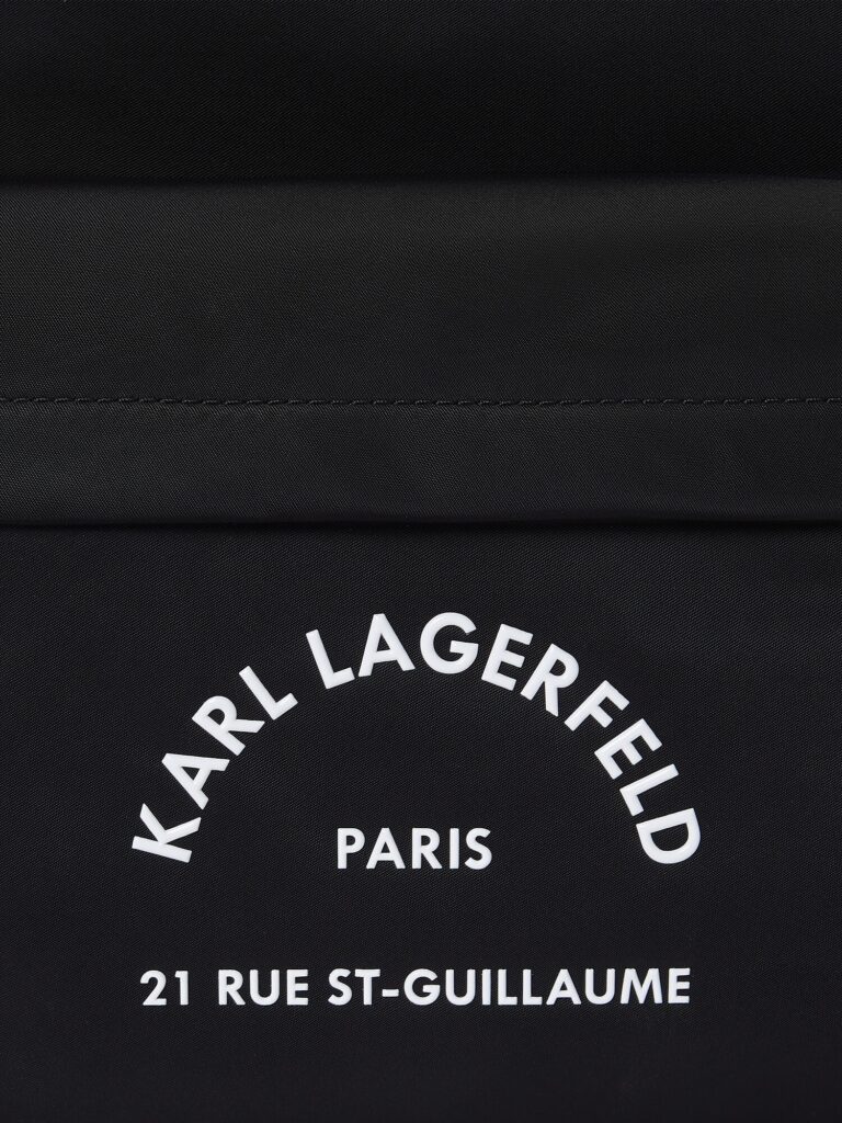 Karl Lagerfeld Rucsac 'Rue St-Guillaume'  negru / alb preţ