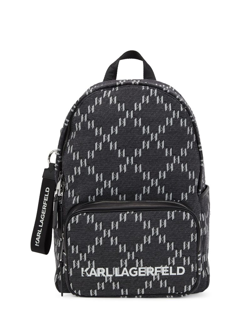 Karl Lagerfeld Rucsac  gri piatră / negru / alb