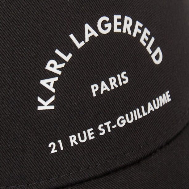 Karl Lagerfeld Șapcă 'Rue St-Guillaume'  negru / alb preţ