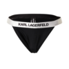 Karl Lagerfeld Slip costum de baie  negru / alb