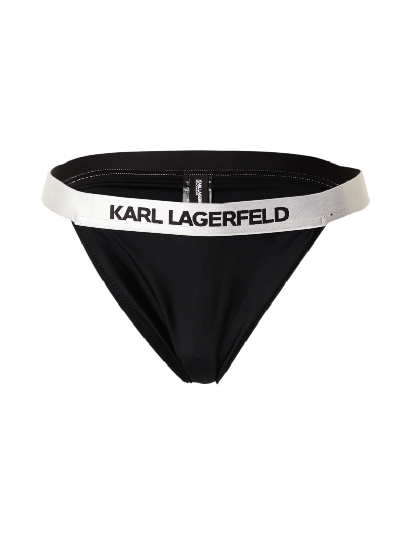 Karl Lagerfeld Slip costum de baie  negru / alb