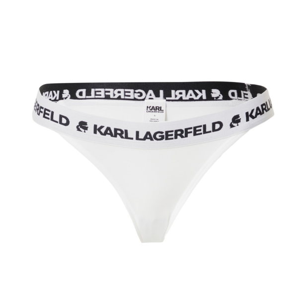 Karl Lagerfeld Slip  negru / alb