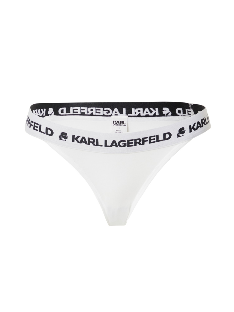 Karl Lagerfeld Slip  negru / alb