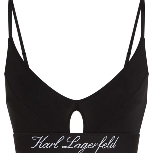 Karl Lagerfeld Sutien 'Hotel'  negru / alb