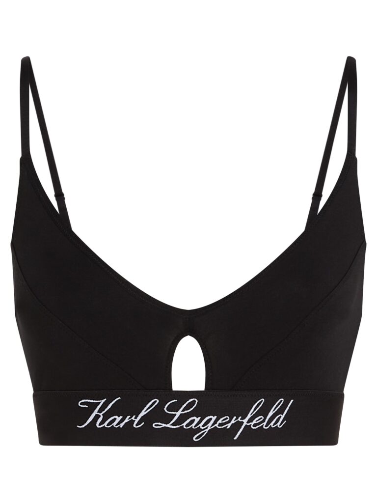 Karl Lagerfeld Sutien 'Hotel'  negru / alb