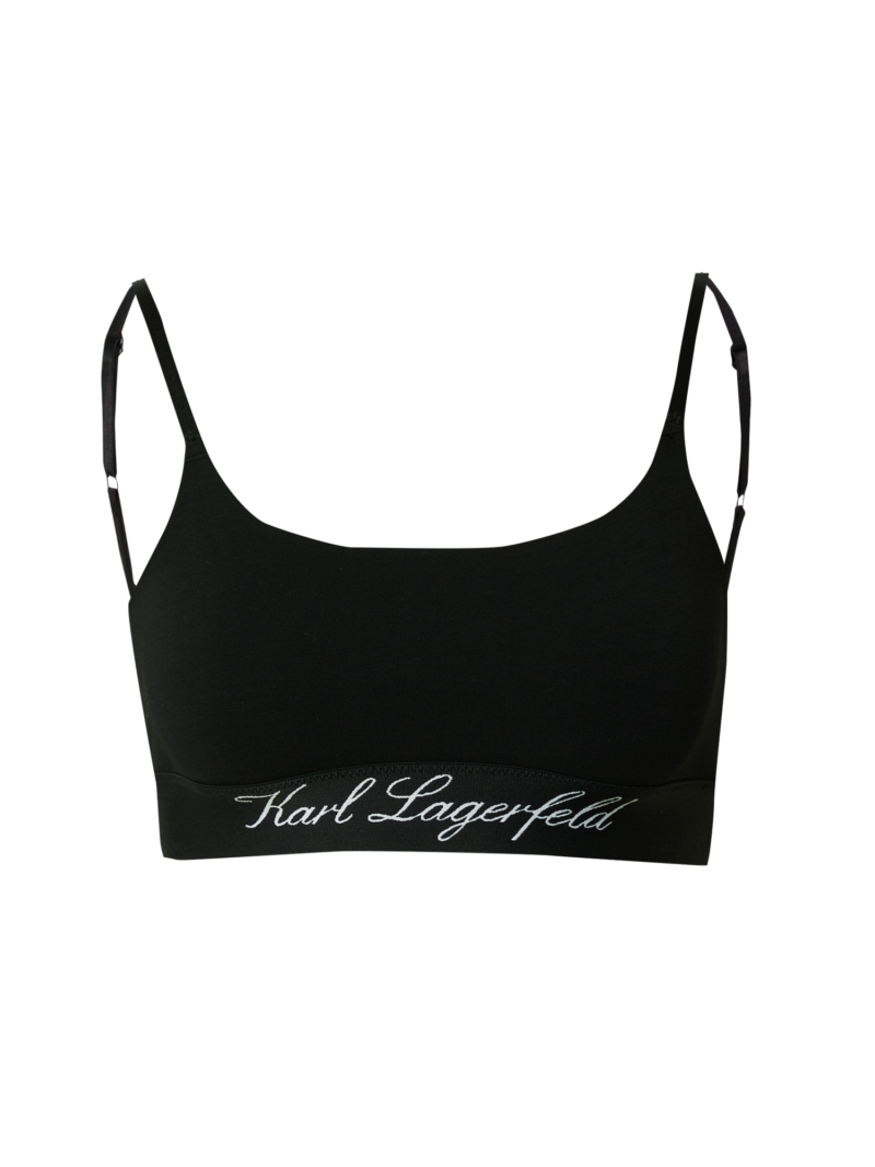 Karl Lagerfeld Sutien 'Hotel'  negru / alb