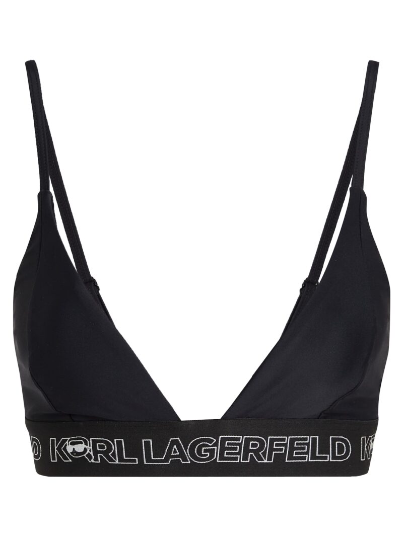 Karl Lagerfeld Sutien costum de baie  negru / alb